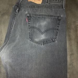 Men's Levi's 501 Black Jeans 40/32